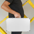 Aluminum Alloy Toolbox with Large Capacity Portable Medicine Storage Box Multi-Purpose Tool Case for Home Garage School and Hospital Use