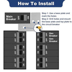 Generator Interlock Kit for Square D QO & Homeline 100-125 Amp Panels, 3/4 to 7/8 Inch Breaker Spacing, Safe & Easy Home Generator Connection(SQD-100A)