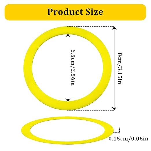 Flush Valve Seal for Kohler, 2 Pack GP1059291 Silicone Replacement for Toilets, Canister Flush Valve Toilet Tank Gasket Replacement Parts