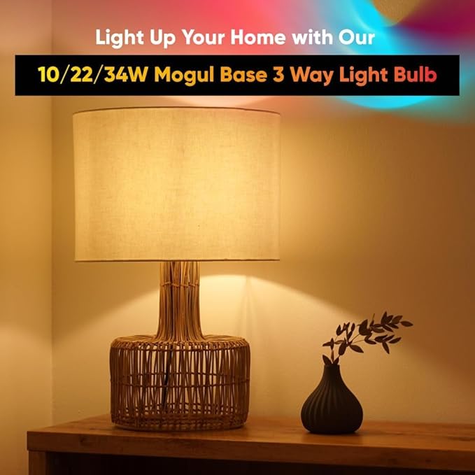 lumenivo Replacement for General Electric Lighting 41459 3WY 100/300 Mogul Base 3 Way Light Bulb Floor Lamp 3 Way LED PS 25 E39 Large Base Light Bulbs - Soft White - 120V - 1 Pack