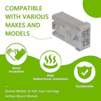 15A 32V Mini Slotted Automotive MCASE Shaped Cartridge Fuse Kit(Pack of 6pcs,15A)