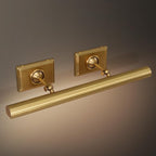 Picture Light, 24in Hardwired Picture Lights for Wall, Dimmable Wall Sconces Poster Light, Brass 4 Lighting for Paintings Frames Art Display Gallery Bedroom Living Room-Included Bulbs(Gold)