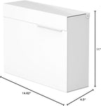 Vsons Modern Design Mailbox, Wall-Mount Mailbox Vsons Design Mitch W (Aluminum White Powder Coated) (White) (White with Numbers)