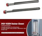 SP10869ML 240V 4500W Water Heater Element Fit for Rheem GE Ruud Heaters, Screw-In Resistor Element for 2NPH0613-0AO0 2NPH0811-0BB0 3PH2912-1AB0 3PH3003-1AA0