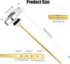 TOTO Compatible Toilet Flush Handle - Side Mount Trip Lever Replacement for TOTO ST701, CST853, CST854, CST884, CST604CEF, CST614CEF - 2-Pack Copper Lever