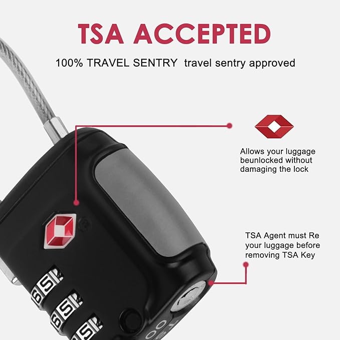 TSA Locks for Luggage, Compatible Locks 4 Digit Padlock for School Gym Sports Locker Combination Lock Security Padlock Travel Lock for Suitcase Luggage Backpack, Cabinet Filing Cabinets（2 Pack ）