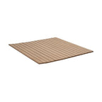 4ft x 4ft Unfinished White Oak Veneer Flexible Tambour Wall Panel with 3/4" 30-Degree Groove Slats, Flexible & Customizable