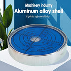 6'/2mm Point high Precision Universal Level Bubble Metal Bubble Water Leveler Cross Level Gauge Small Household (Blue Luminous Magnetic)