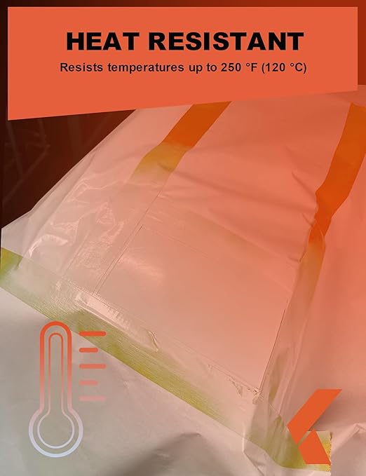 Professional Auto Body Painters Tape, Yellow, 1.41in x 60 yards/3 Rolls, Heat Resistant, No Residue, UV & Moisture Resistant, Ideal for Auto Body Painting, Cars, Trucks, Motorcycles