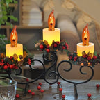 Flickering Flame Light Bulbs 1W, C7 E12 Incandescent (12 Pack), UL Listed 2200K Orange, Candelabra Bulbs for Window Candles, Chandeliers, Halloween Night Lights, C7 String Light Replacement