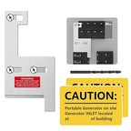 Generator Interlock Kit Compatible with GE General Electeric Vertical Main 150 and 200 Amp Panels,2 1/4"" Spacing Between Main and Branch Breakers,for Home Safety Interlock Kit