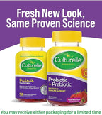Culturelle Daily Probiotic Gummies for Women & Men, Berry Flavor, 52 Count, Naturally-Sourced Daily Probiotic + Prebiotic for Digestive Health, Non-GMO & Vegan