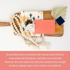 Country Chic All-in-One Chalk Paint for Furniture, Cabinets, Home Decor, Eco-Friendly, Matte Finish, Built-In Primer & Top Coat for Wood, Metal - Sunset Glow (Coral Pink) - 4 oz (118 ml)