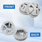 120 PCS 3/8-1/2 Inch Non Metallic Button Push-in Bulk Connector, Cable Connectors Electrical Conduit Fittings Junction Box Gray, Fits for 1/2 Inch Knockouts