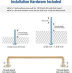 JOY DECOR Cabinet Pulls – 6-1/4 Inch Hole Center, Champagne Bronze, 10 Pack, Zinc Alloy Cabinet Handles for Drawers & Cupboard – Vintage Style Hardware for Kitchen, Bathroom, Dresser