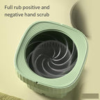 11L Portable Washing Machine with Foldable Design and 3 Cleaning Modes - Mini Washer for Baby Clothes, Underwear, Socks, and Small Items - Ideal for Apartment, Dorm, Camping, Travel (Pink)