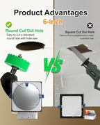 zouzai Square Led Recessed Lighting,5CCT Ultra Thin Square Led Ceiling Light with Junction Box,CRI90,2700K-5000K Selectable,Dimmable Canless Downlight,ETL and Energy Star (Black【12 Pack】, 6 Inch)