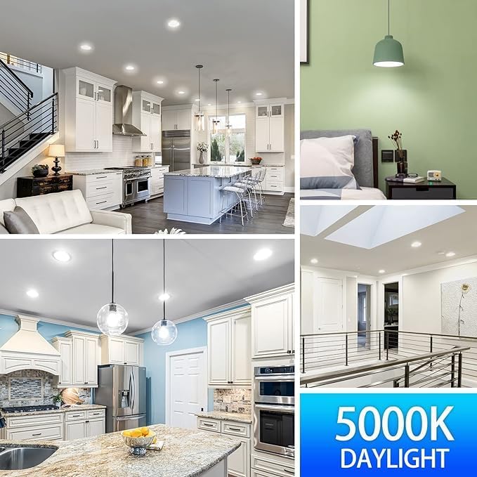 Energetic BR30 LED Recessed Light Bulb, 9W=75W, 5000K Daylight, 900LM, Dimmable Ceiling Flood Light Bulb for Cans, CRI80+, 20Pack