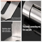 90 Degree 4 Inch Right Angle Padlock Hasp, Stainless Steel Safety Door Latches, Solid Gate Latches Brushed Finish