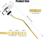 Toilet Handle Side Mount, Universal Side Mount Toilet Copper Flush Lever Handle Repair Replacement Kit for TOTO Kohler Toilet Tank, 2-Pack Copper Lever