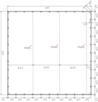 Mytee Products 20' x 20' Green Canvas Tarp 12oz Heavy Duty Water Resistant