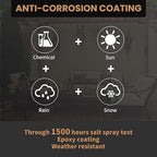 Wood Screws 2-1/2 Inch, FIXLINK Deck Screws #10 x 2-1/2", 310 PCS, Epoxy Coated, T25 Star Bit Above 1500 Hour Salt Spray Coating Outdoor Decking Screws Excellent Rust Resistant for Wood Fence, Brown