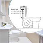 Upgraded Toilet Tank to Bowl Bolt Replacement Kit, Universal Heavy Duty Toilet Tank Bolts with Extra Long Nuts, Waterproof and Rustproof Stainless Steel(2 PCS)