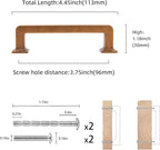 COTYKILEY 10 Pack 3.75Inch(96mm) Antique Brass Kitchen Cabinet Handles Cabinet Pulls Vintage Drawer Pulls Aged Gold Bronze Kitchen Cabinet Hardware Kitchen Handles Drawer Pulls Dresser Handles