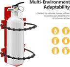 SPARKWHIZ Fire Extinguisher Bracket, for 2.75"-4.5" Diameter Extinguishers, Ideal for Home, Truck, RV, Vehicle, Boat, Marine & Commercial Use, 2 Pack