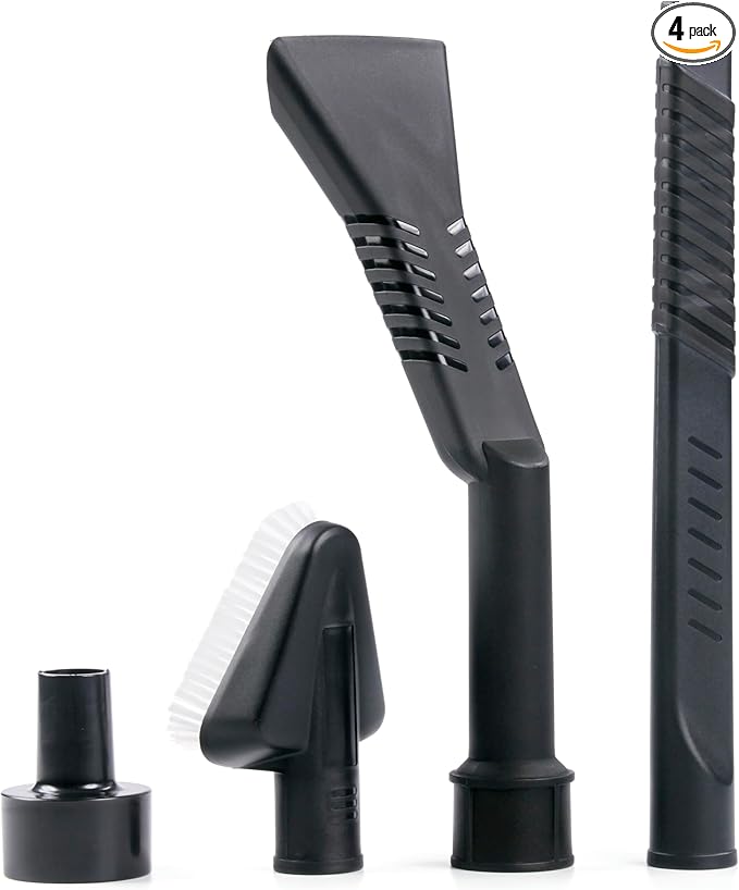 WORKSHOP Wet/Dry Vacs Shop Vacuum Accessories WS25052A Car Cleaning Kit for Wet Dry Vacuum Cleaners, 1-1/4-inch Vac Attachments with 2-1/2-inch Hose Adapter, Designed for Automotive Detailing
