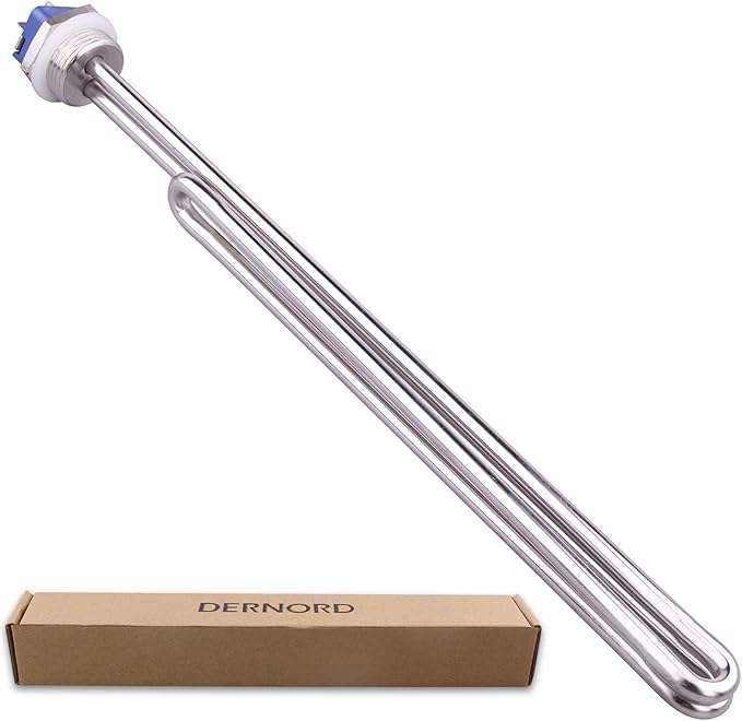 DERNORD 6000W 208V Screw-in Foldback Water Heater Element - Low Watt Density