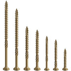 #10 * 5" Extended Deck Screws, (76 pcs) 2 lbs.Lengthen Exterior Wood Screws, Rust Resistant epoxy Coated, Bronze, T25 Star Bit