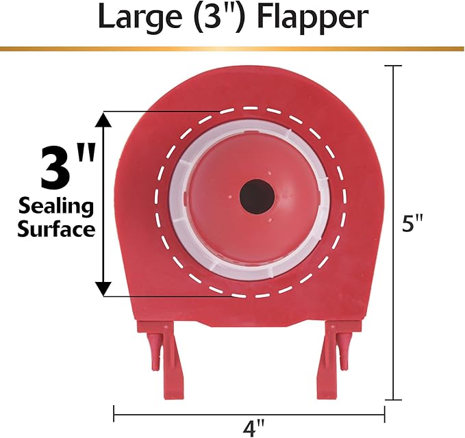 Korky Large 3-inch Complete Toilet Repair Kit, Fixes: Running, Noisy, No/Slow Refill, and No/Weak Flush Toilets, Easy to Install, 5010MP