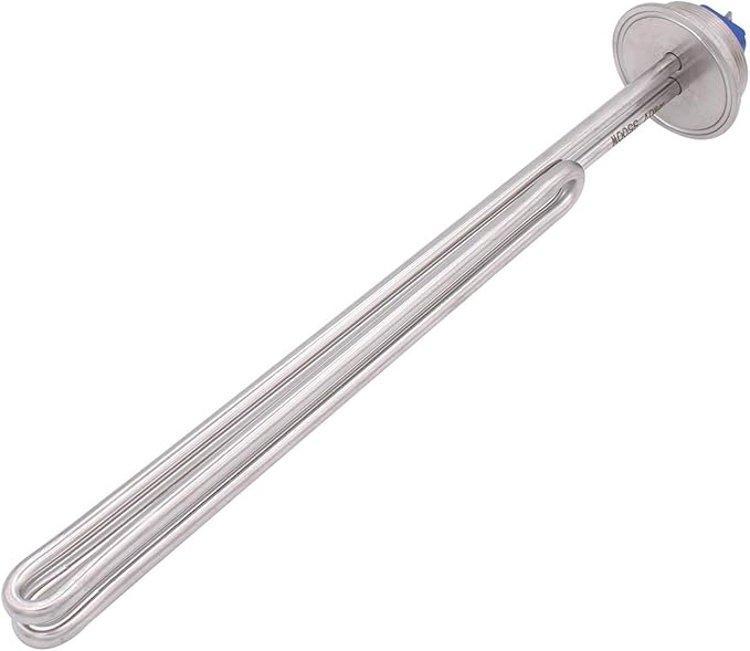 DERNORD 2 Inch (OD64) Tri-clamp 240V 5500W Foldback Heating Element Electric Water Heater with Low Watt Density