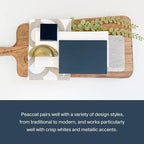 Country Chic All-in-One Chalk Paint for Furniture, Cabinets, Home Decor, Eco-Friendly, Matte Finish, Built-In Primer & Top Coat for Wood, Metal - Peacoat (Navy Blue) - 8 oz (237 ml)