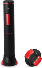 Rechargeable Electric Wine Opener | Electric Corkscrew Wine Bottle Opener With Foil Cutter | Gift for Wine Lovers (Black)