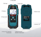 HANMATEK Stud Finder Wall Scanner Detector with Pro Smart Sensor,Audio Alarm and HD LCD Display,5 in 1 Upgrade Wood Exact Mode Stud Finder Tool for The Center Edge of Metal,Studs,AC Wire,Pipe