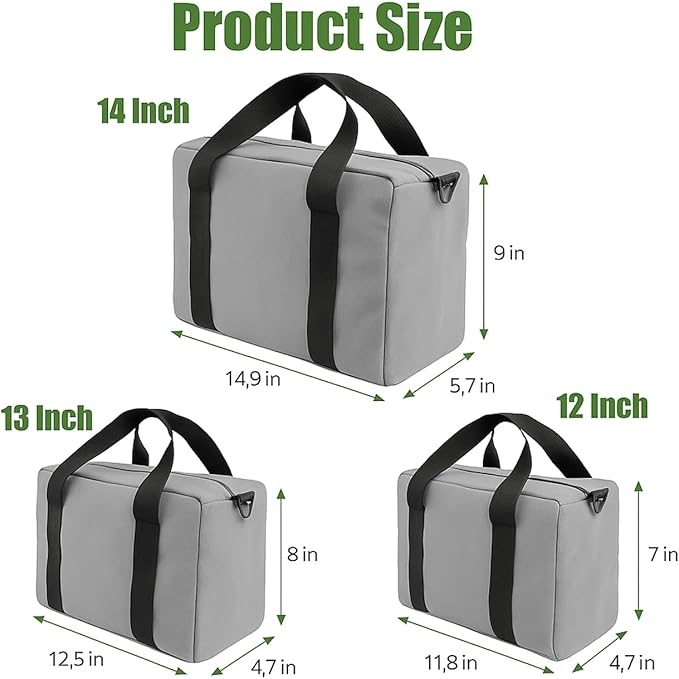Small Tool Bag,Close Top Wide Mouth Tool Organizer Bag,Large Capacity Tool Bags for Men,Canvas Tool Storage Bag for Storage Handbag for Screwdrivers,Wrench,Pliers Hand Tools (Gray, 18 Inch)