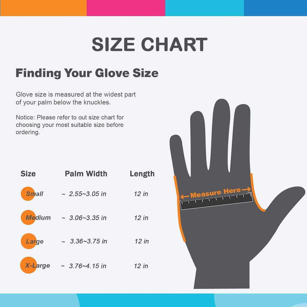 Bamllum Rubber Cleaning Gloves - 2 Pairs Latex Free Kitchen Cleaning Gloves with Cotton Liner- Household Dishwashing Gloves, Non- Slip Waterproof (Medium, Blue+Pink)