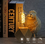 ST19/ST58 Vintage LED Edison Bulb,4.5W Warm White 2500K,Amber Glass Flexible Spiral LED Filament Light Bulb,450Lm Dimmable 4.5W Equivalent to 45W, E26 Base(4.5W-2500K-6 Pack)