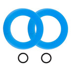 Flush Valve Seal for American Standard & Eljer Toilets, Upgraded Silicone Material 7301111-0070A American Standard Toilet Parts Replacement with O Rings for Champion 4 and Eljer Titan 4（2-Pack）