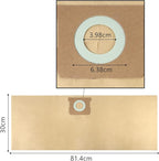 KEEPOW 15 Pack 5-8 Gallon Vacuums Bags, Compatible with Stanley SL18115, SL18116, SL18117, SL18158 and Porter-Cable PCX18406-5B, PCX18404P-6A– Durable, Easy Disposal for Wet/Dry Vacuums