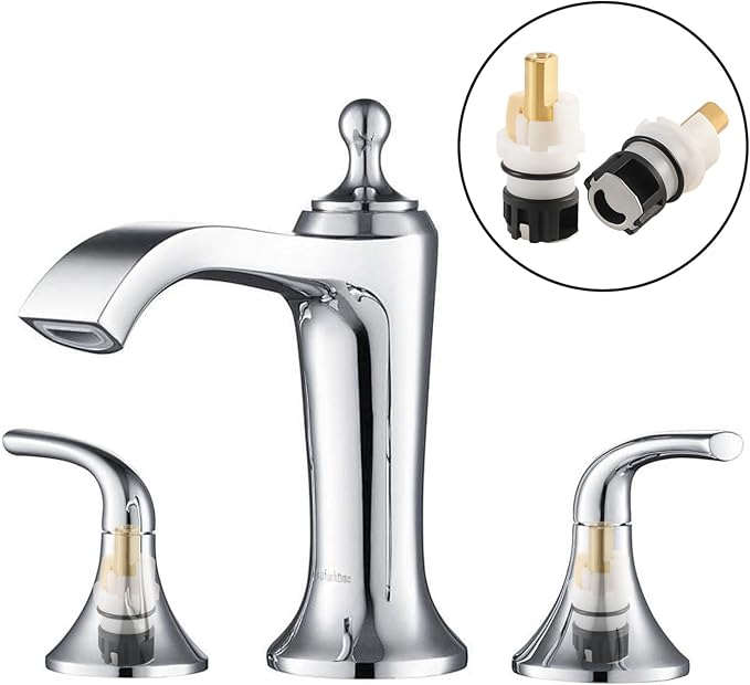 2 Pack RP25513 Faucet Stem Replacement for Delta Two Handle Faucet Repair Kit, Premium Faucet Cartridge Parts with RP4993 Rubber Seat and Spring