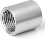 TAISHER 10PCS 304 Stainless Steel Cast Pipe Fitting, Coupling, 1/2" x 1/2" NPT Female Threaded