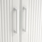 10 Pack 5 Inch(128mm) Hole Center Matte White Modern Cabinet Pulls Kitchen Cabinet Handles Kitchen Cabinet Hardware Timeless Drawer Pulls for Dresser Cupboard Wardrobe, Matte White(5x10)