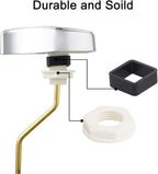 iFealClear Side Mount Toilet Handle Replacement Kit Compatible with TOTO THU068#CP for St743S, 3 Inch Toilet Flapper Replacement Compatible with TOTO THU138S, Toilet Tank Replacement Combo