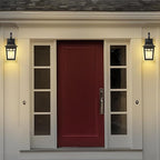 Front Porch Lights Outdoor Wall Lights Exterior Wall Sconce, Matte Black Exterior Light Fixtures Waterproof Farmhouse Outdoor Lighting Fixtures for House Garage Porch Patio 2 Pack