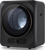 Auertech 1.5 Cu.Ft Portable Clothes Dryer, 850 W Front Load Electric Dryer Machine with Stainless Steel Drum, Simple Control Knob, Compact Tumble Dryer for Laundry Apartment, Dorm, RV, Grey