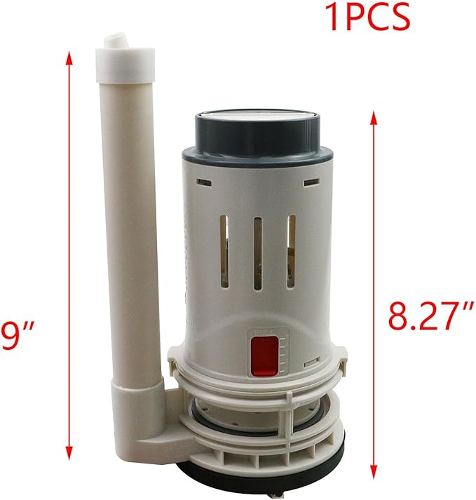 T Tulead Toilet Flush Valve 3-Inch Dual Flush Valve 210mm/8.27" Height Toilet Replacement Parts for One-Piece Toilet