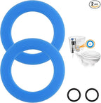 Toilet Flush Valve Seal Replacement Kit for American Standard 2 Pack Silicone Material 7301111-0070a Repair Toilet Fill Valve Seal Flapper Parts With O Rings for Champion Eljer Titan 4